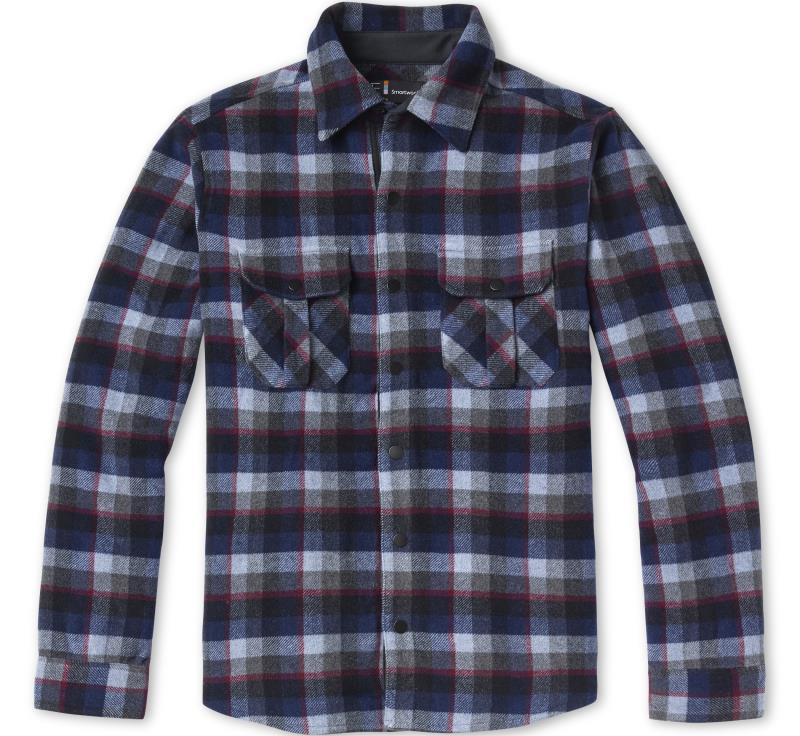 Anchor Line Shirt Jacket - Mens - Medium Gray Plaid 1