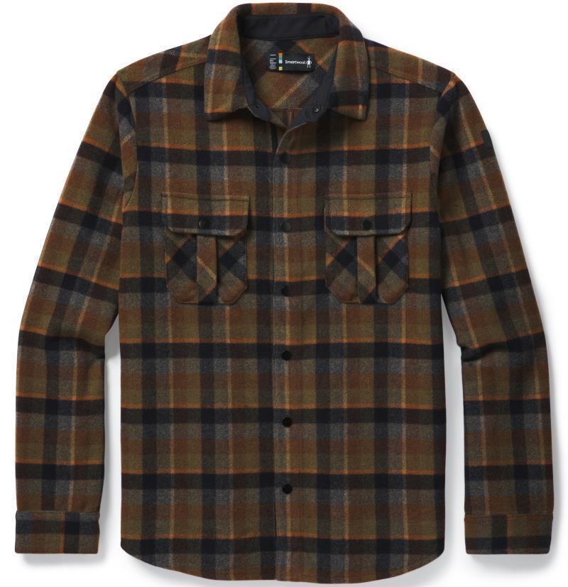 Anchor Line Shirt Jacket - Mens - Olive Plaid 1