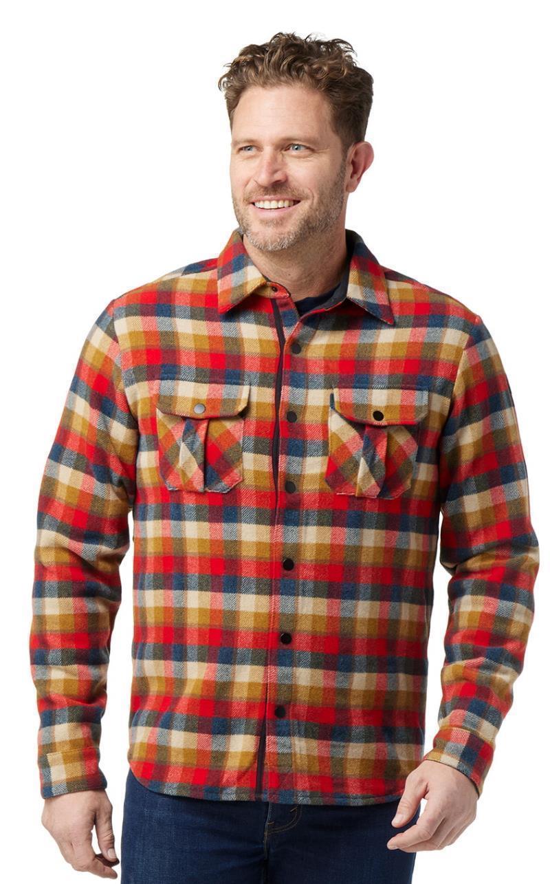 Anchor Line Shirt Jacket - Mens - Rhythmic Red Plaid 2