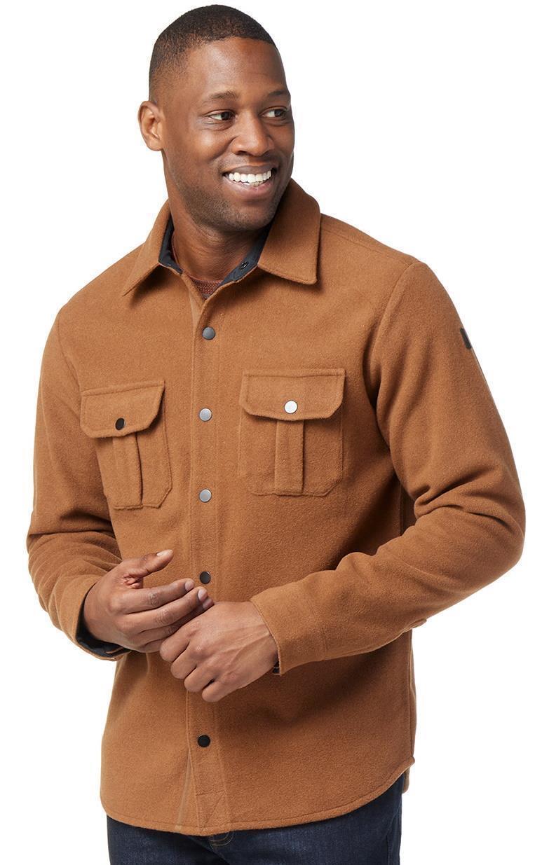 Anchor Line Shirt Jacket - Mens - Whiskey 2