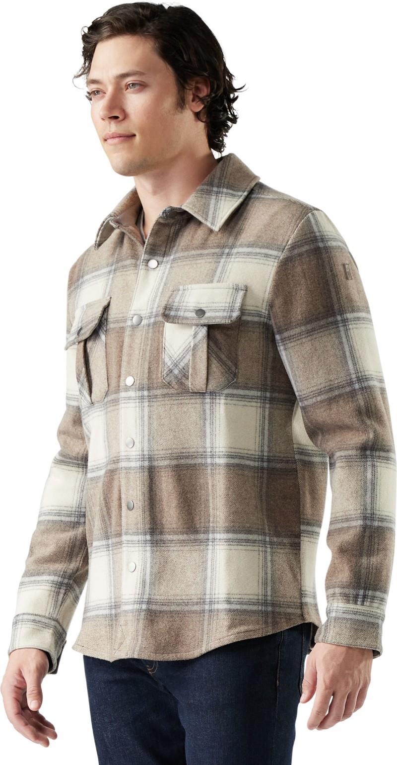 Anchor Line Shirt Jacket - Mens - almond plaid 1