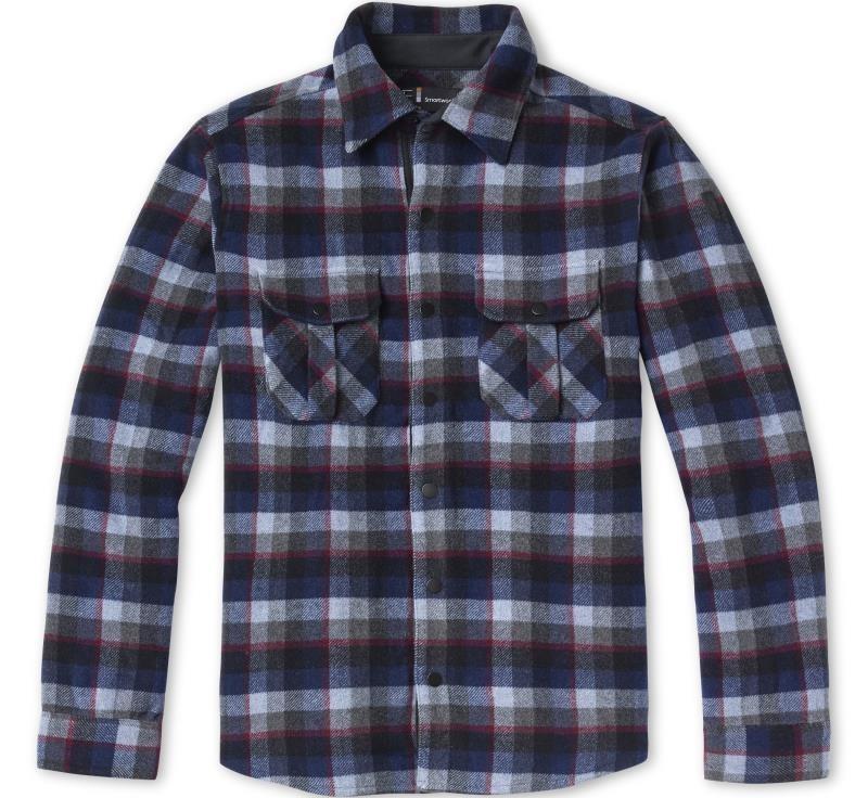 Anchor Line Shirt Jacket - Mens - medium gray plaid 1