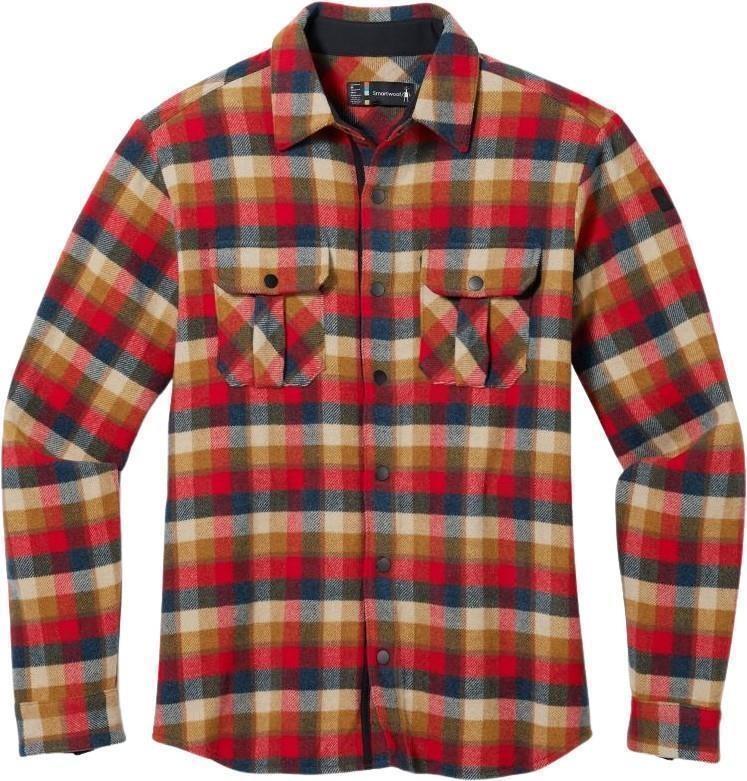 Anchor Line Shirt Jacket - Mens - rhythmic red plaid 1