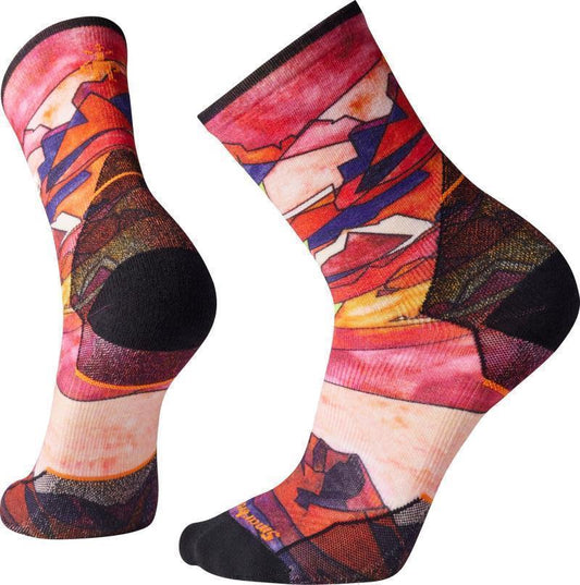 Athlete Edition Run Print Crew Socks - Mens - Tandoori Orange 1