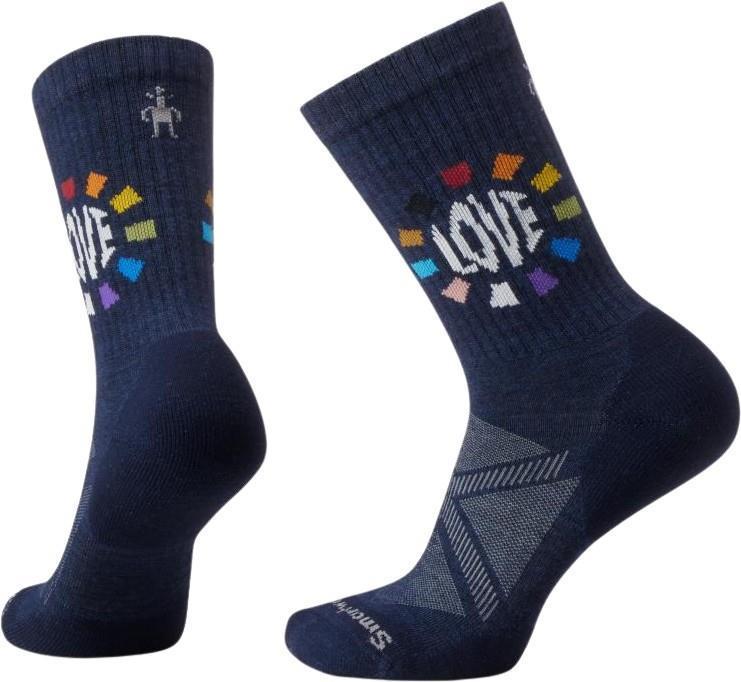 Athletic Pride Circle of Love Crew Socks - Unisex - Deep Navy 1