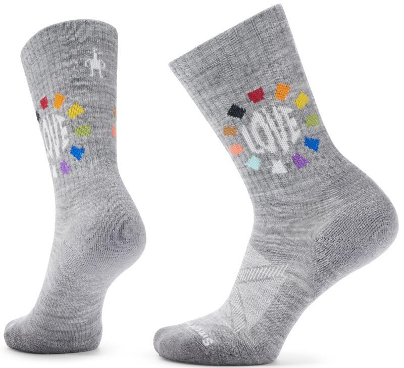 Athletic Pride Pattern Crew Socks - Unisex - Light Gray 1
