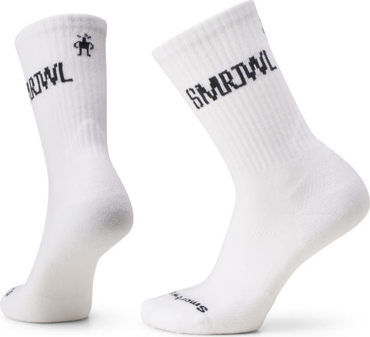 Athletic SMRTWL Logo Crew Socks - Unisex - White 1