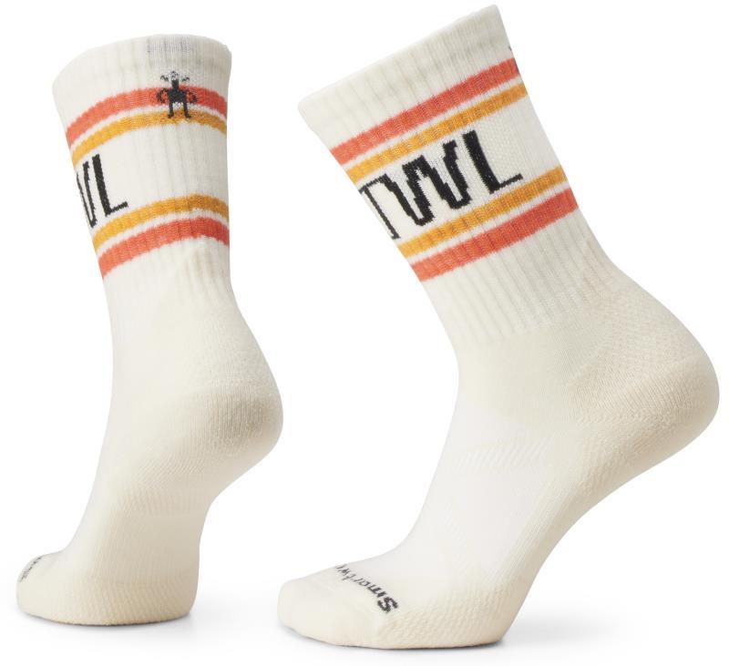 Athletic SMRTWL Retro Stripe Crew Socks - Unisex - natural 1