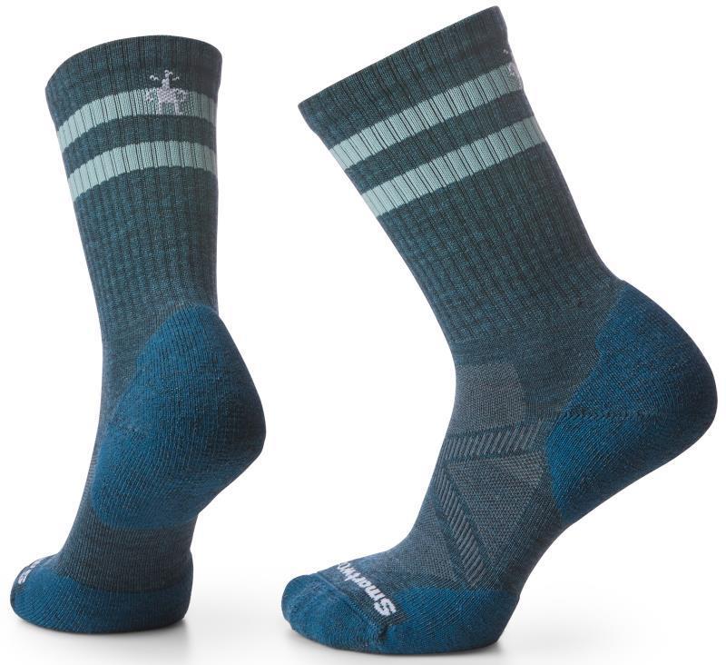 Athletic Stripe Crew Socks - Unisex - Twilight Blue 1