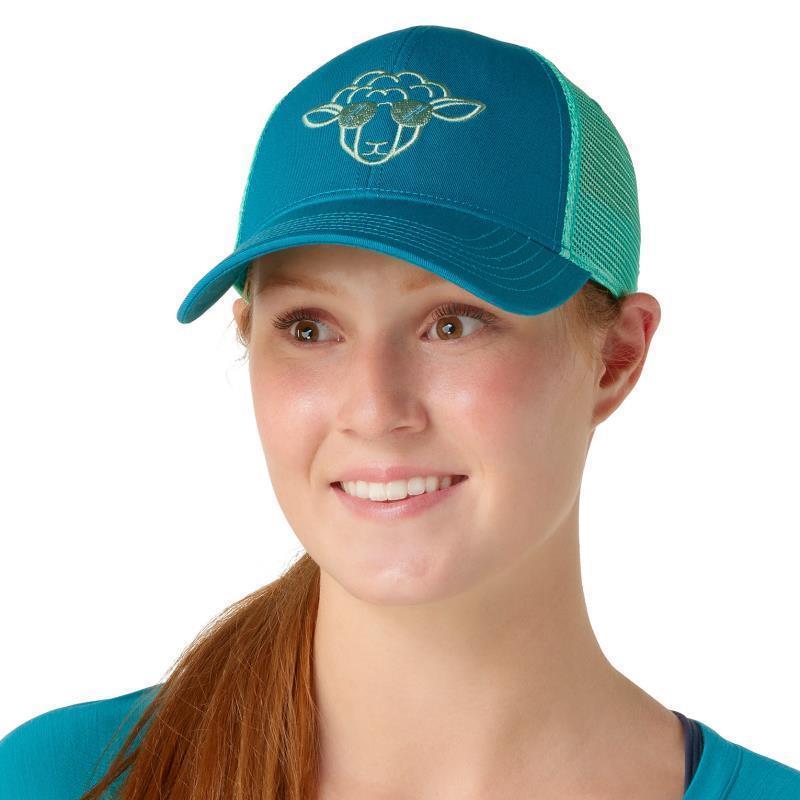 Aviator Sheep Trucker Hat - Deep Lake 2