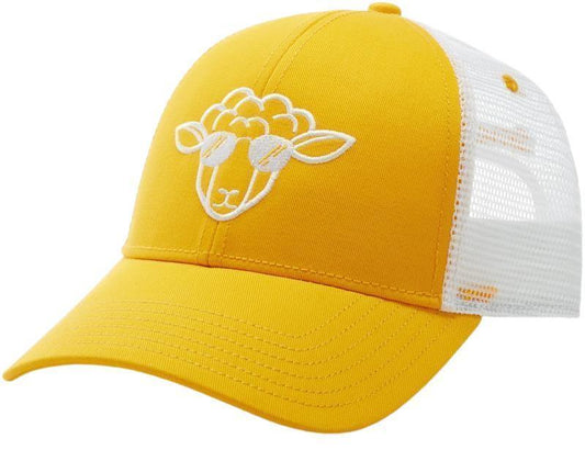 Aviator Sheep Trucker Hat - mango sorbet 1