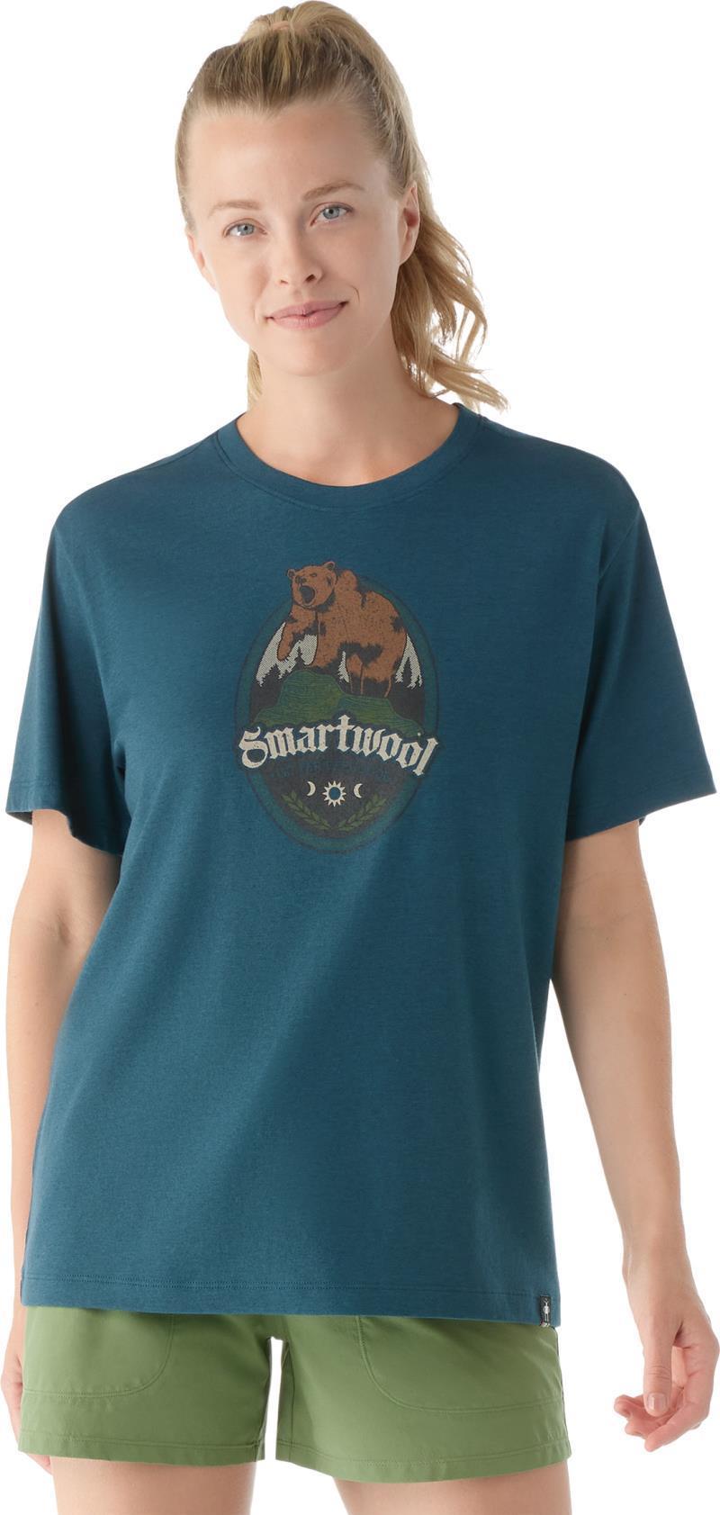 Bear Attack Graphic SS Tee - Unisex - Twilight Blue 2