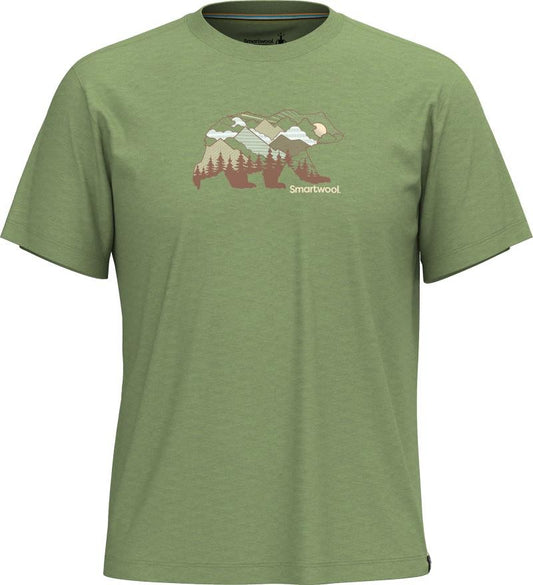 Bear View Graphic SS Tee - Unisex - fern green 1