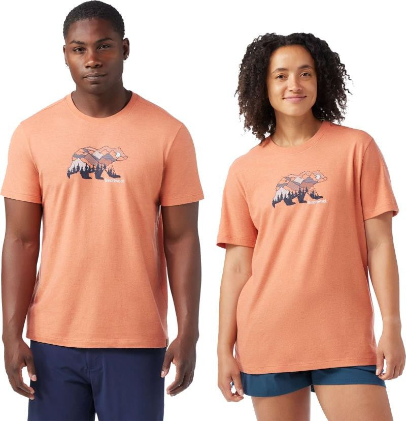 Bear View Graphic SS Tee - Unisex - terracotta 1