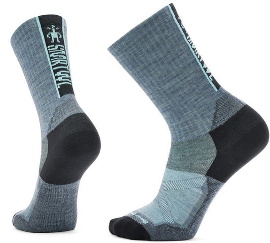 Bike Zero Cushion Ribbed Crew Socks - Mens - Pewter Blue 1