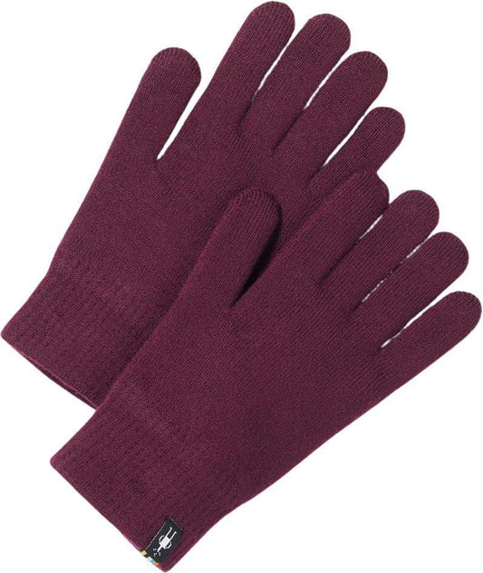 Boiled Wool Gloves - Eggplant 1