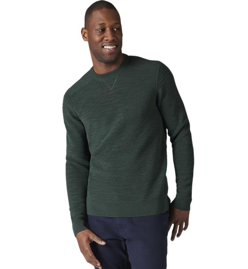 Brookline Crew Sweater - Mens - Dark Sage Heather 2