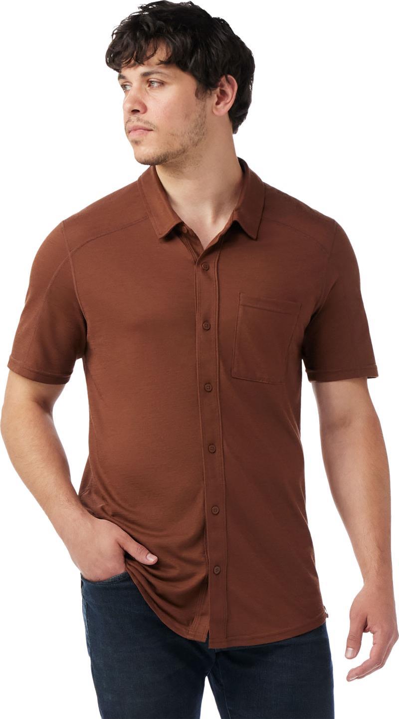 Button Down SS - Mens - sable brown 1