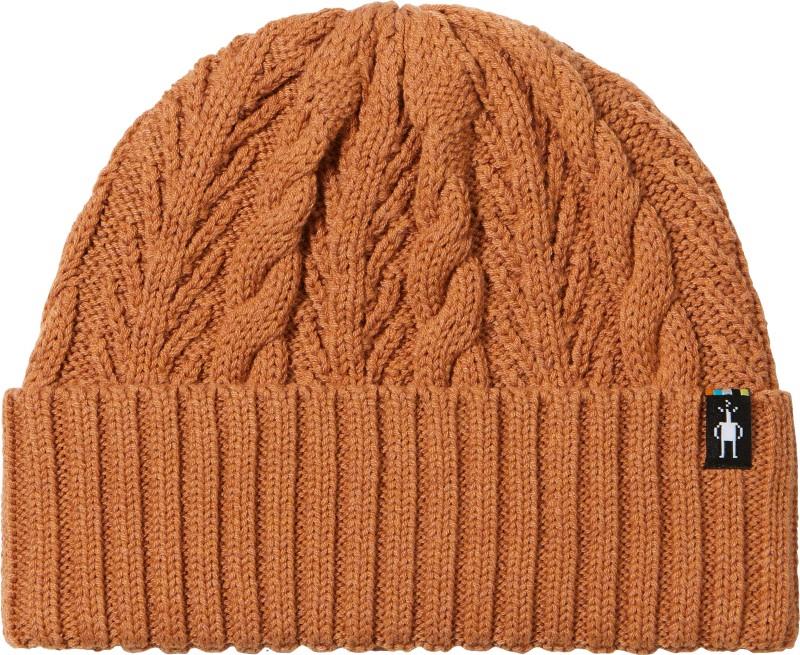 Cable Knit Beanie - terracotta 1