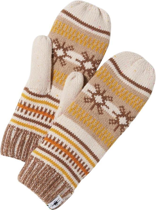 Chair Lift Mittens - Almond Donegal 1