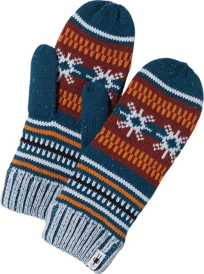 Chair Lift Mittens - Twilight Blue Donegal 1