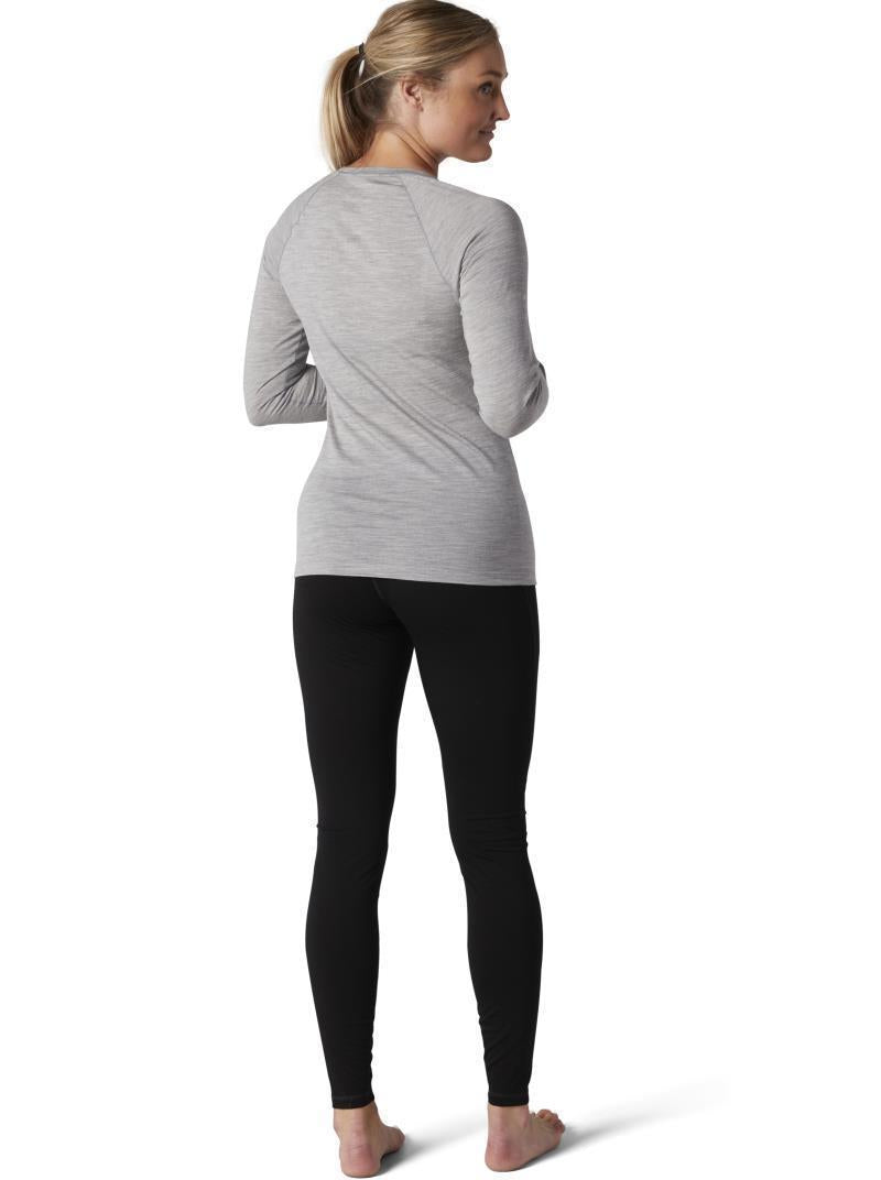 Classic All-Season (150) Merino Base Layer LS - Womens - Light Gray Heather 3