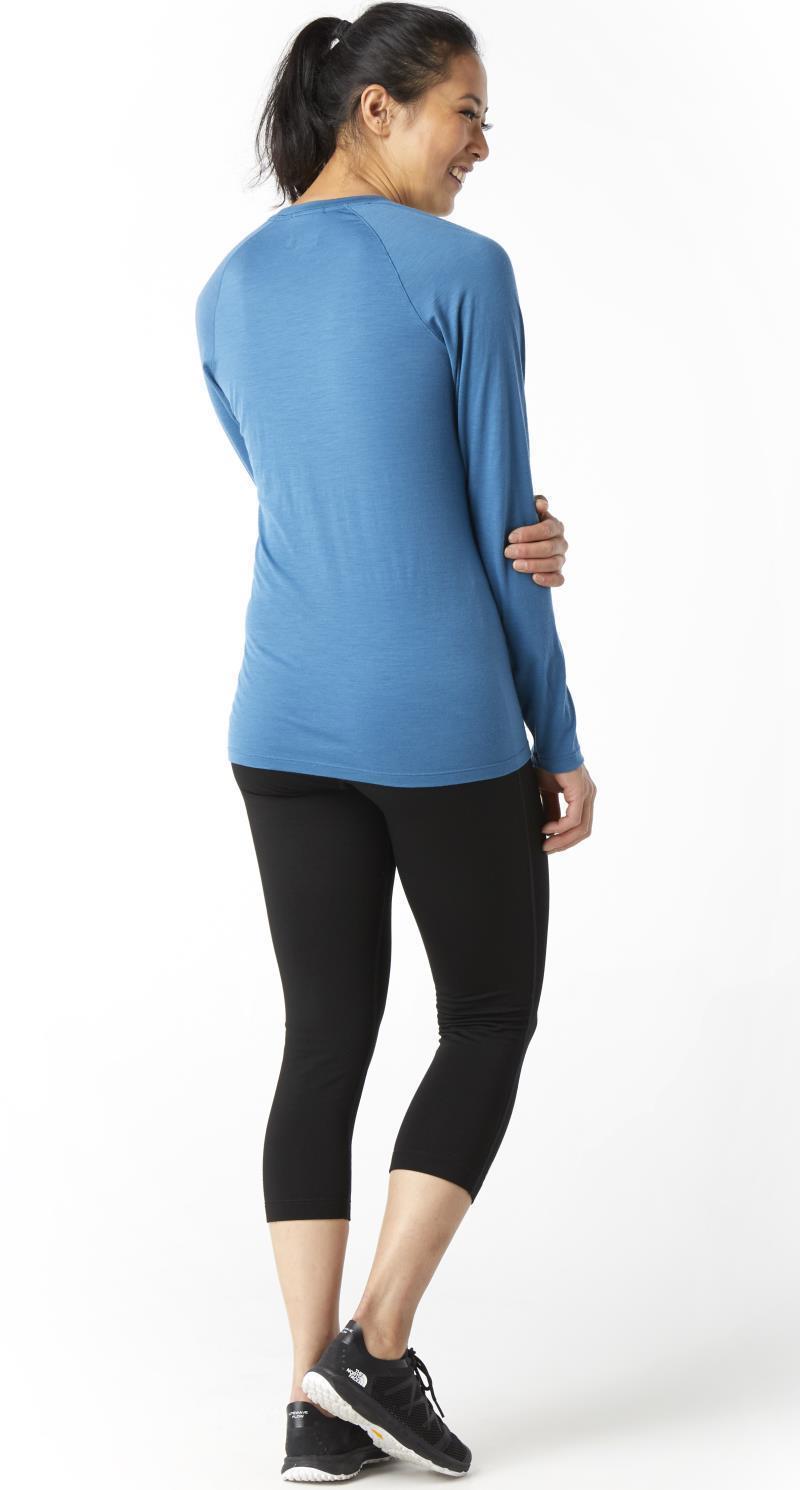 Classic All-Season (150) Merino Base Layer LS - Womens - Light Marlin Blue 3