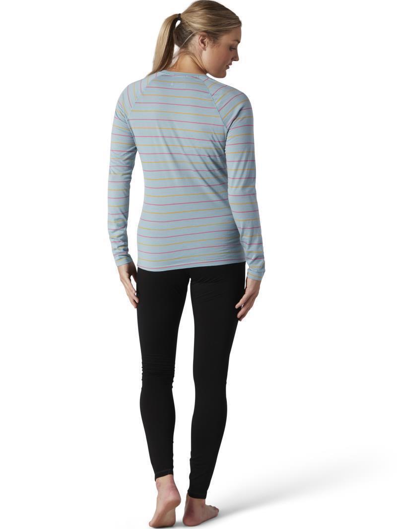 Classic All-Season (150) Merino Base Layer LS - Womens - Wave Blue Stripe 3