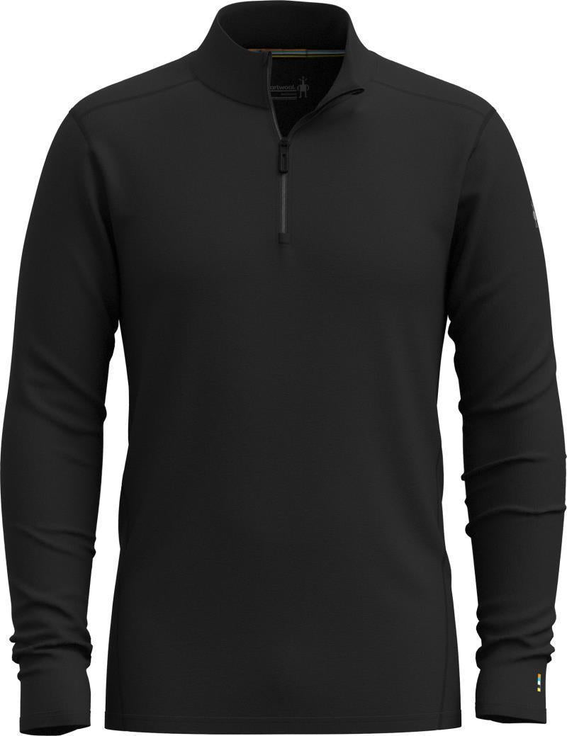Classic All-Season Merino 155 Base Layer 1/4 Zip - Mens - Black 1