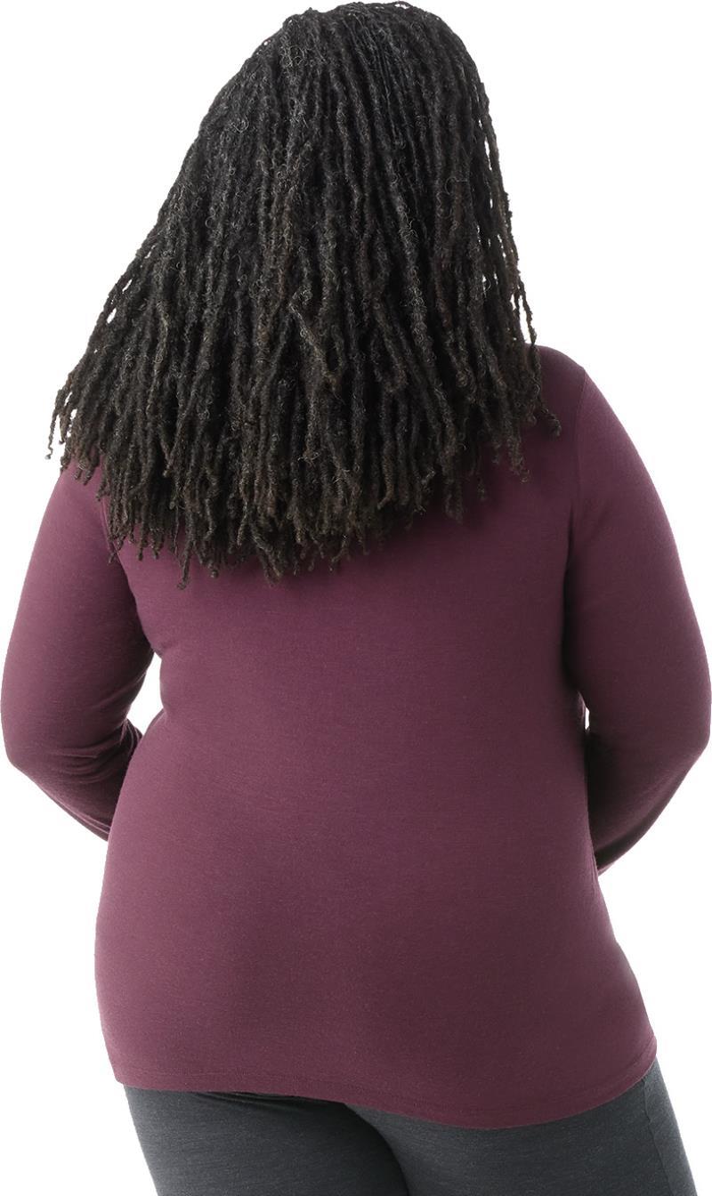 Classic All-Season Merino 155 Base Layer Crew Plus - Womens - Eggplant 2