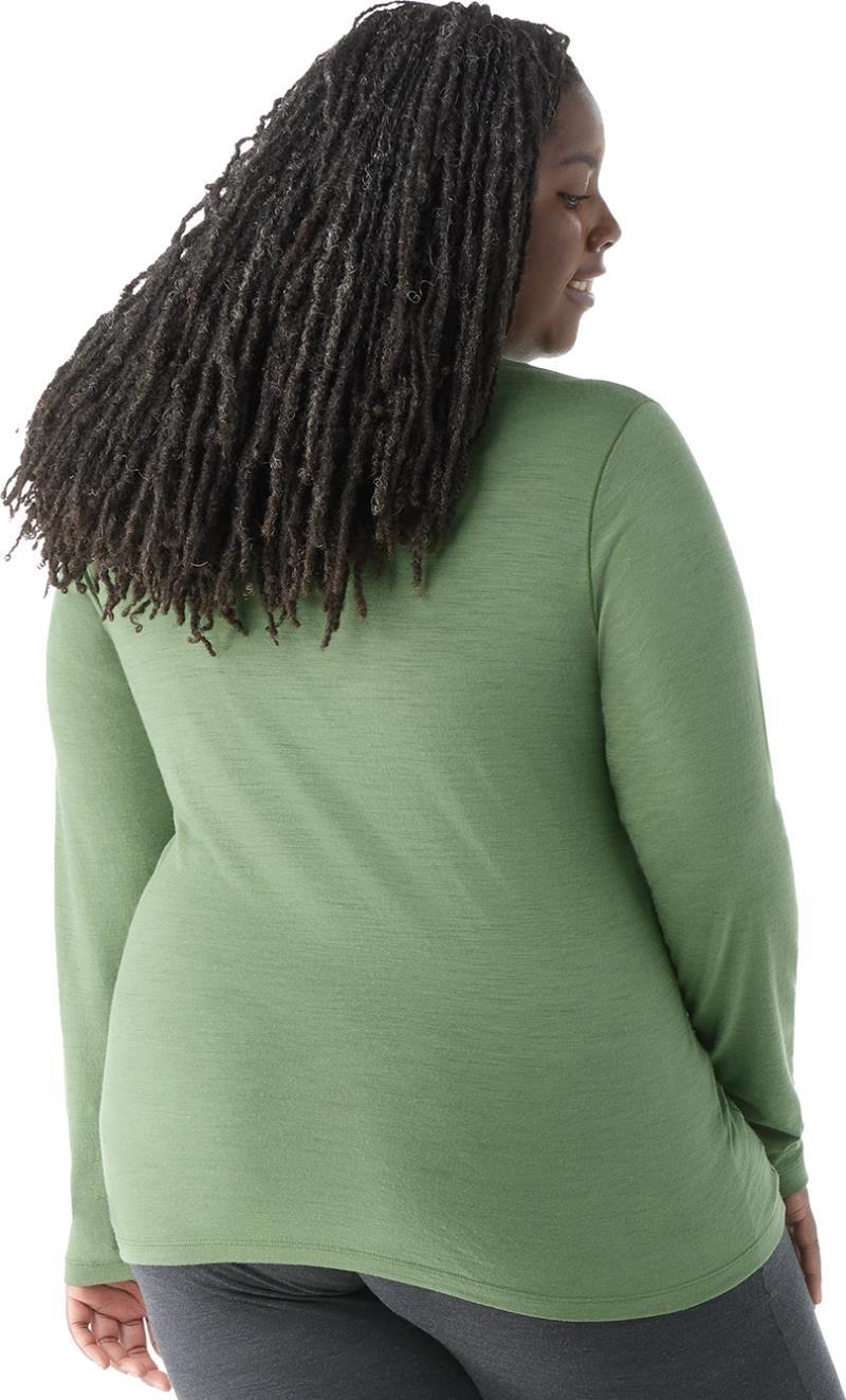 Classic All-Season Merino 155 Base Layer Crew Plus - Womens - Fern Green 2
