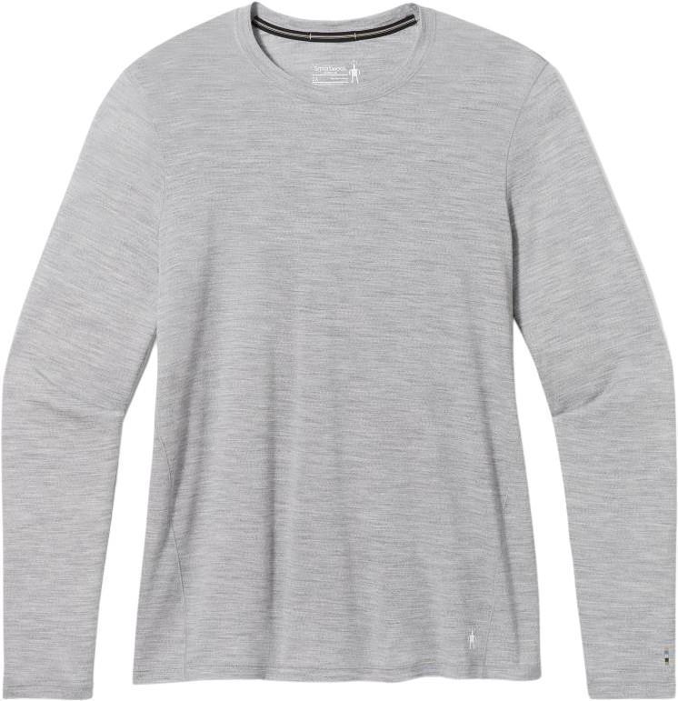 Classic All-Season Merino 155 Base Layer Crew Plus - Womens - Light Gray Heather 1