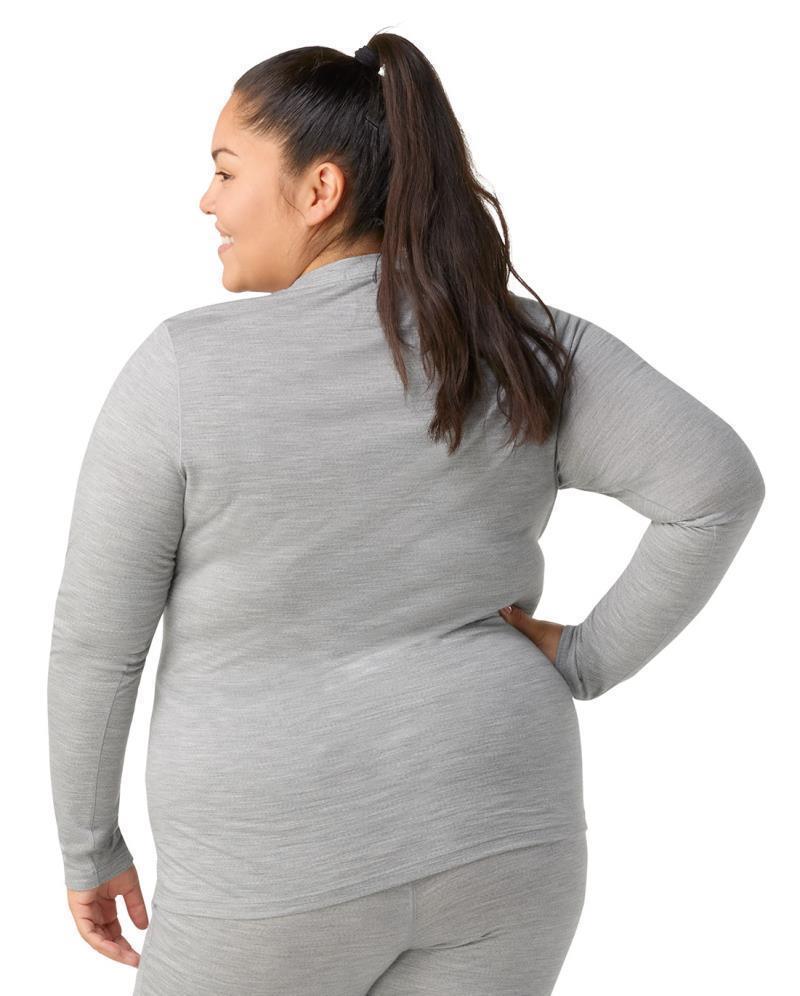 Classic All-Season Merino 155 Base Layer Crew Plus - Womens - Light Gray Heather 3