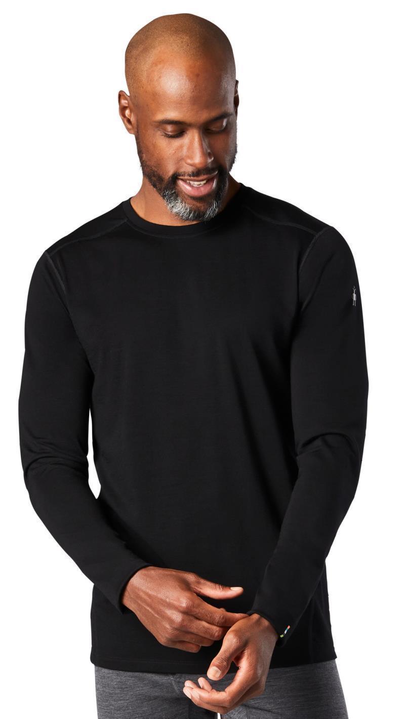 Classic All-Season Merino 155 Base Layer Crew - Mens - Black 2