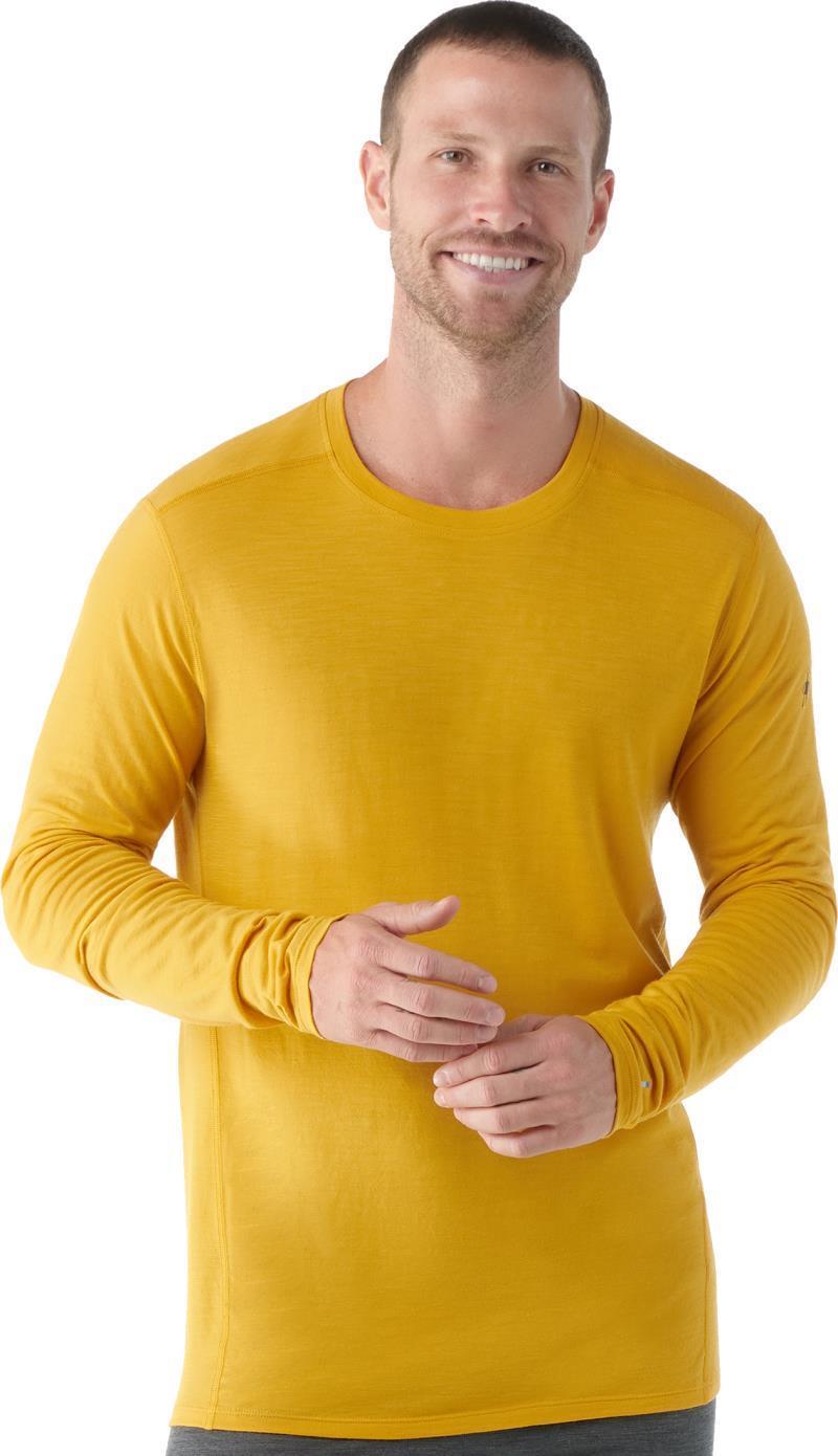 Classic All-Season Merino 155 Base Layer Crew - Mens - Honey Gold 1