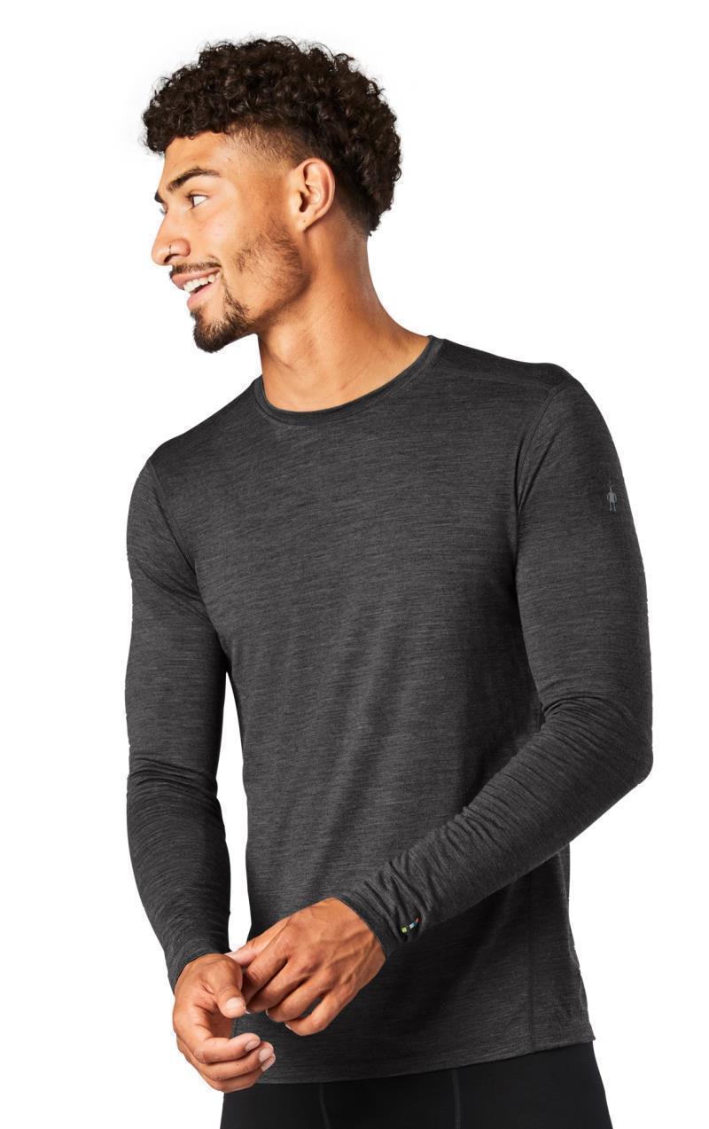 Classic All-Season Merino 155 Base Layer Crew - Mens - Iron Heather 2