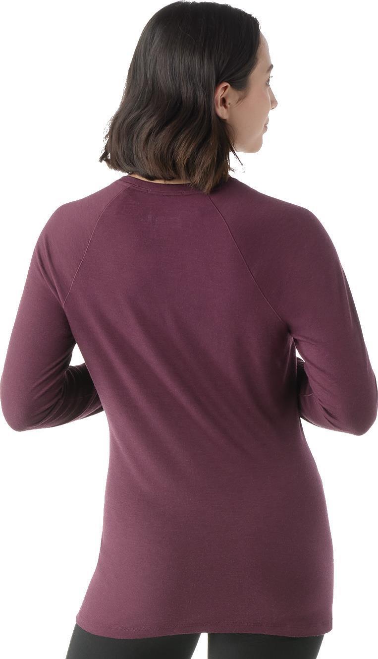 Classic All-Season Merino 155 Base Layer Crew - Womens - Eggplant 2