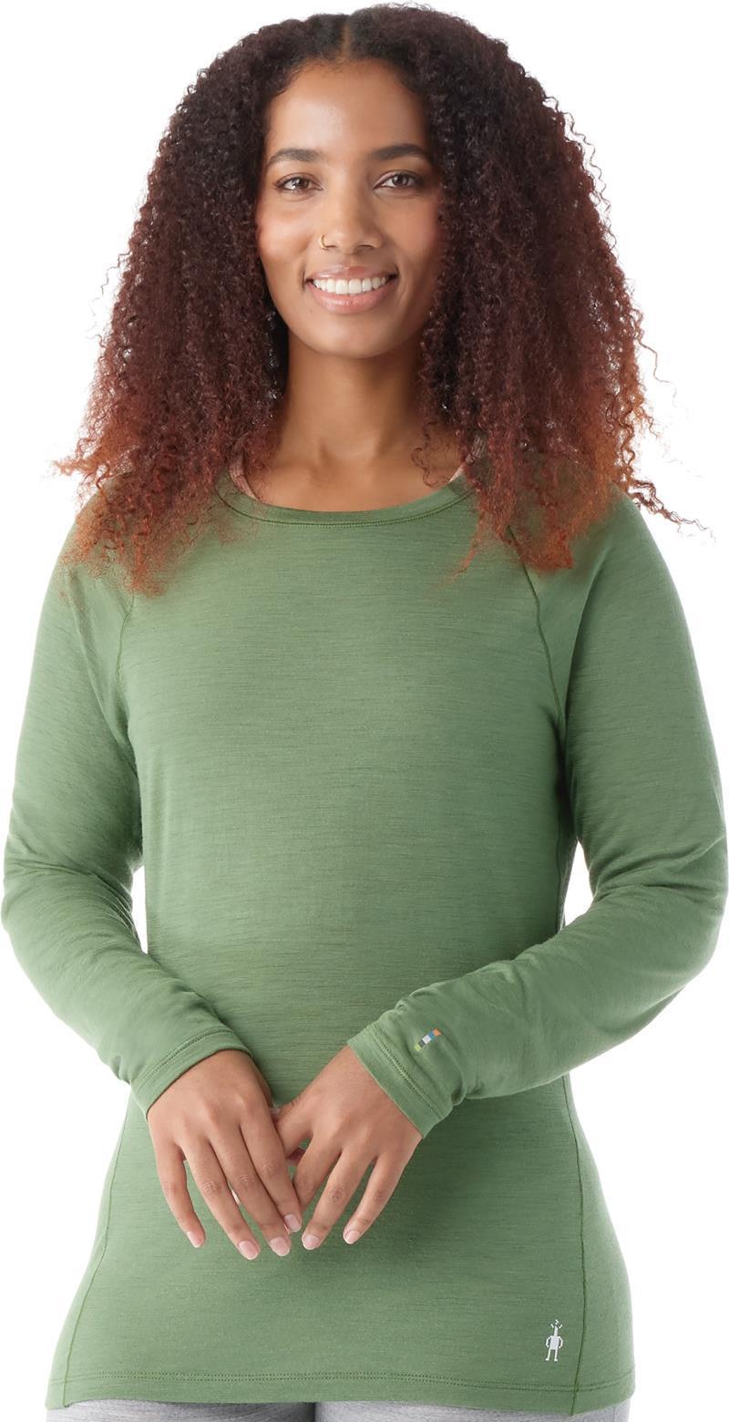 Classic All-Season Merino 155 Base Layer Crew - Womens - Fern Green 1