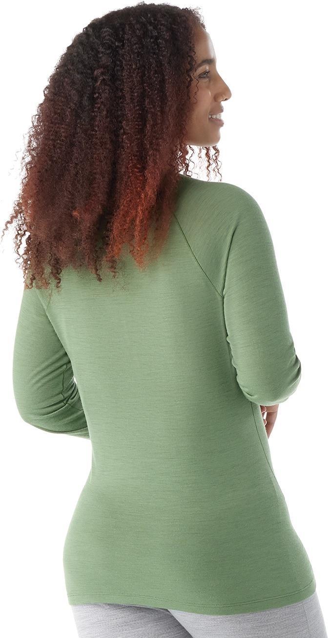 Classic All-Season Merino 155 Base Layer Crew - Womens - Fern Green 2