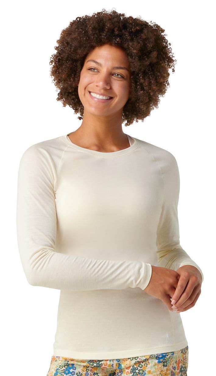 Classic All-Season Merino 155 Base Layer Crew - Womens - Natural 2