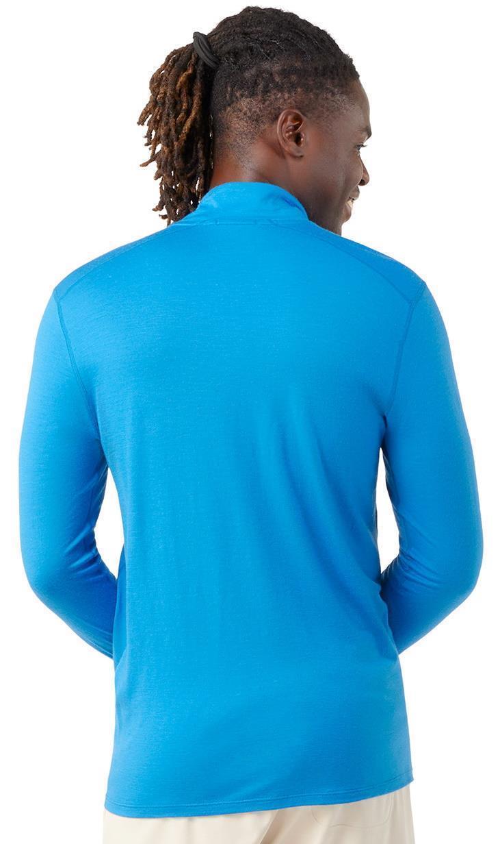 Classic All-Season Merino Base Layer 1/4 Zip - Mens - Laguna Blue 3