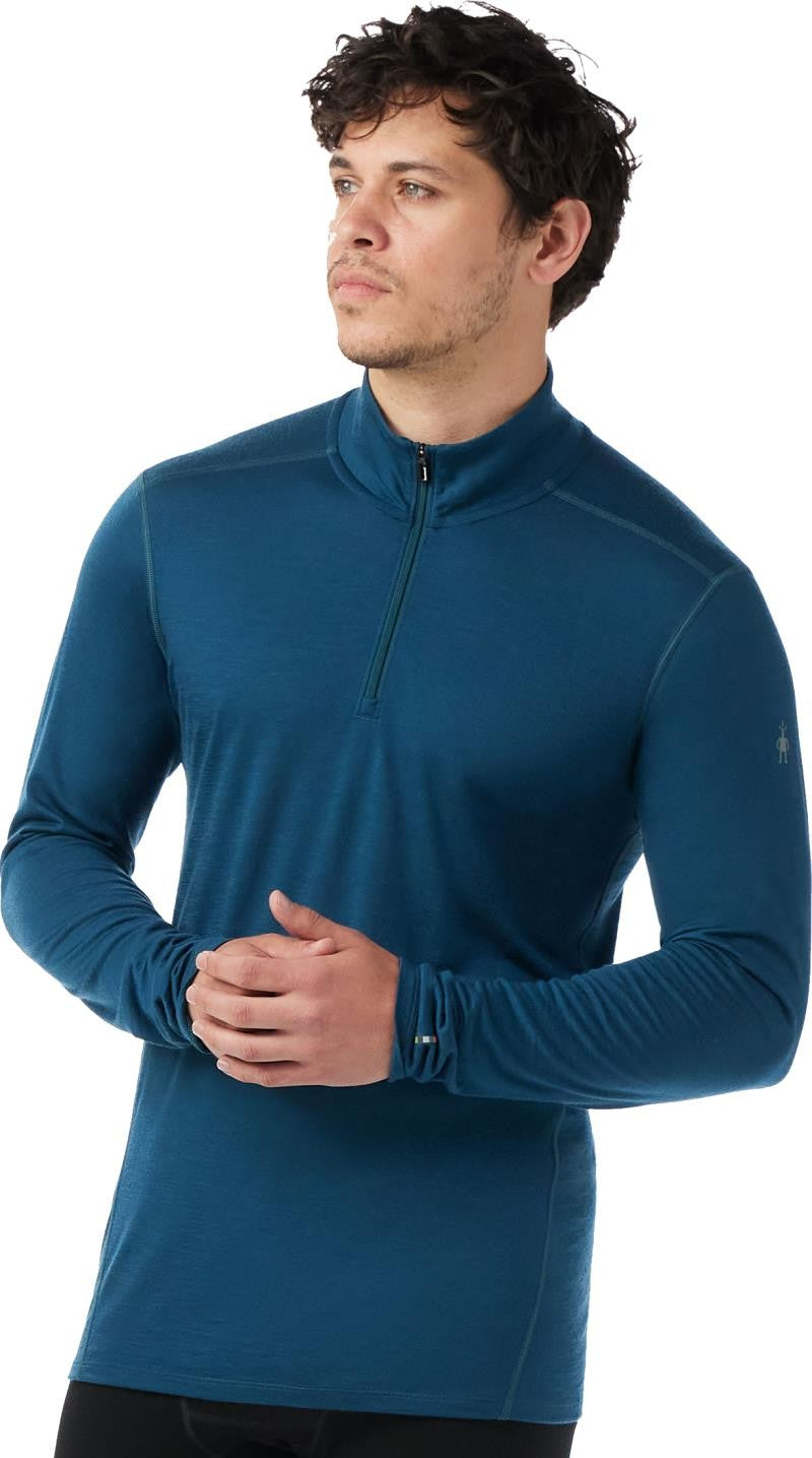 Classic All-Season Merino Base Layer 1/4 Zip - Mens - twilight blue 1