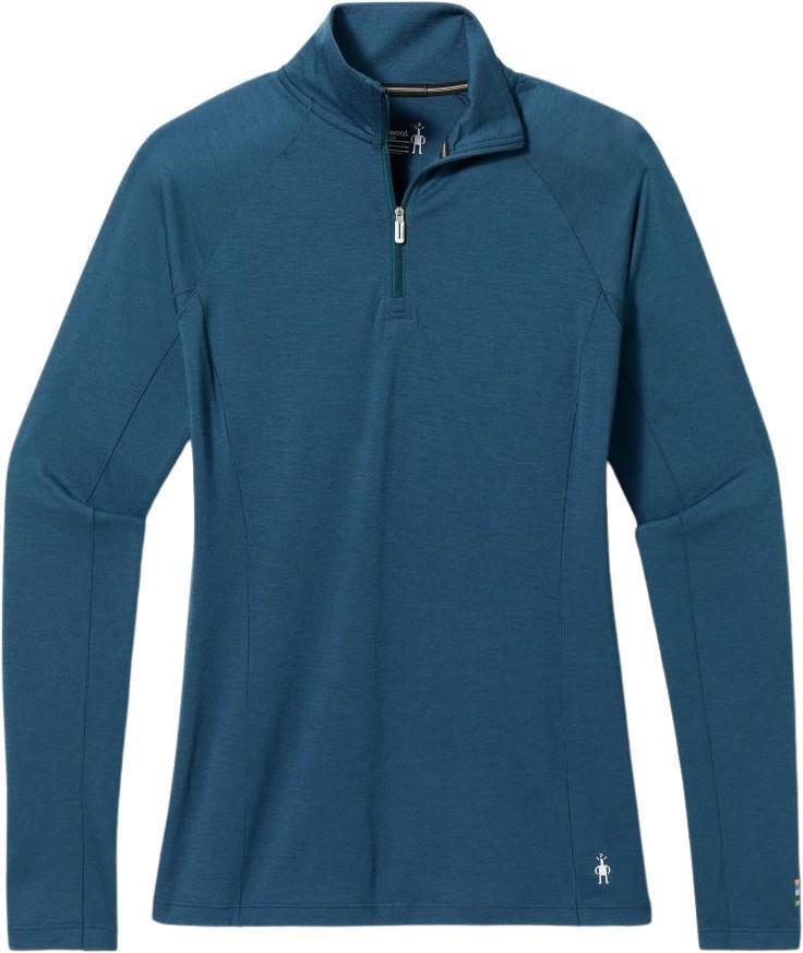 Classic All-Season Merino Base Layer 1/4 Zip - Womens - Twilight Blue 1