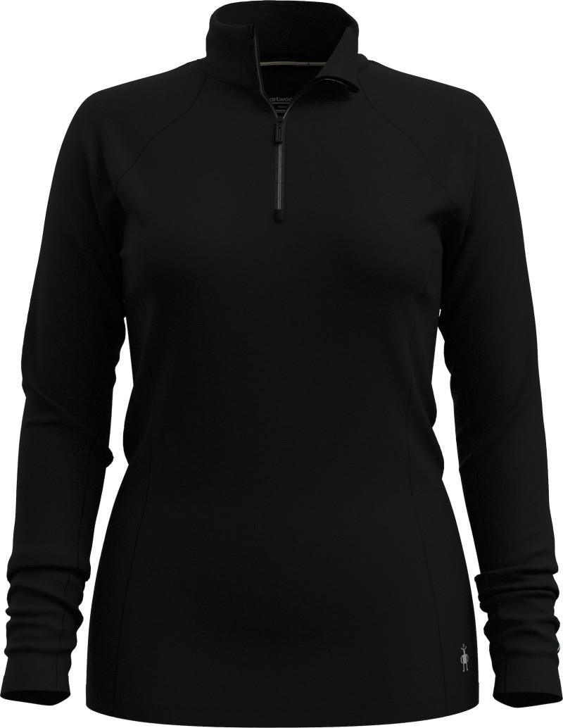 Classic All-Season Merino Base Layer 1/4 Zip - Womens - black 1