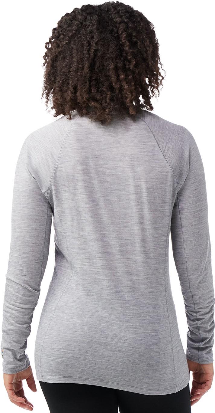 Classic All-Season Merino Base Layer 1/4 Zip - Womens - light gray heather 1