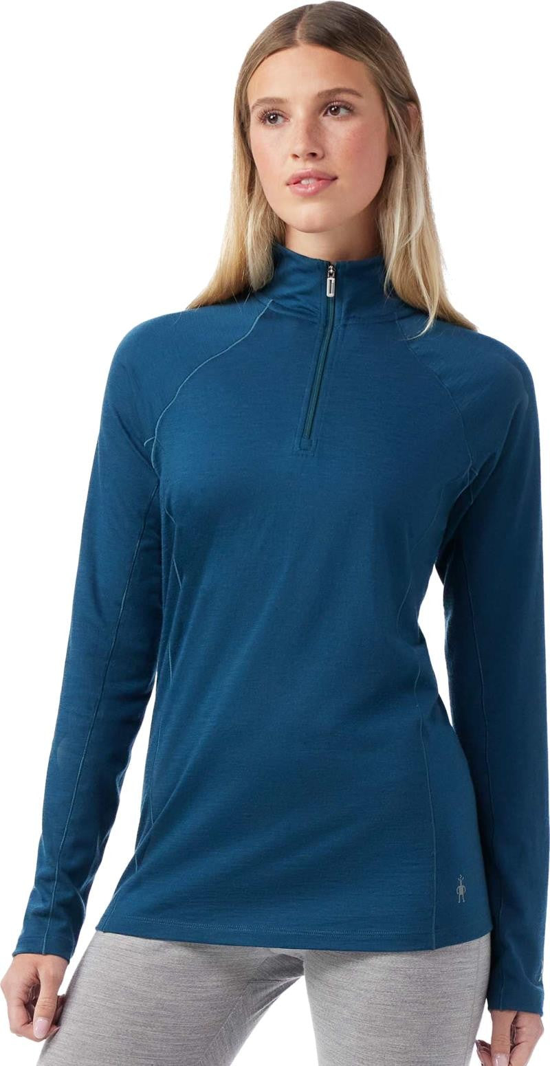 Classic All-Season Merino Base Layer 1/4 Zip - Womens - twilight blue 1