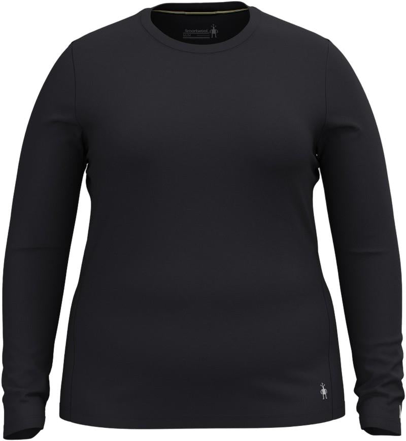 Classic All-Season Merino Base Layer Crew LS Plus - Womens - black 1