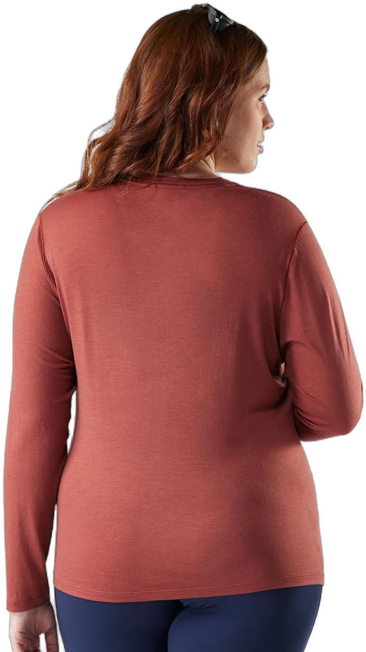 Classic All-Season Merino Base Layer Crew LS Plus - Womens - burnt sienna 1