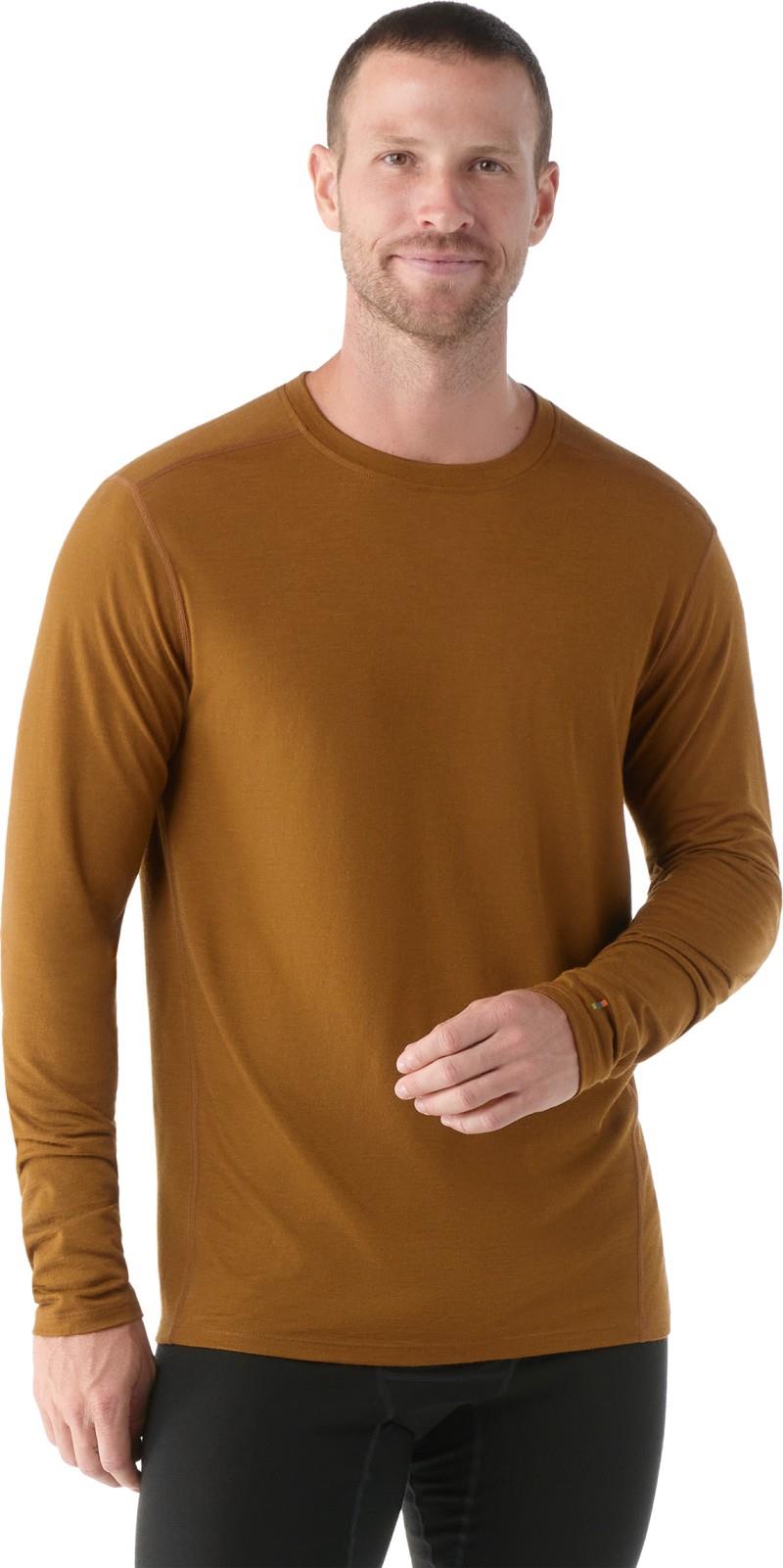 Classic All-Season Merino Base Layer Crew LS - Mens - fox brown 1