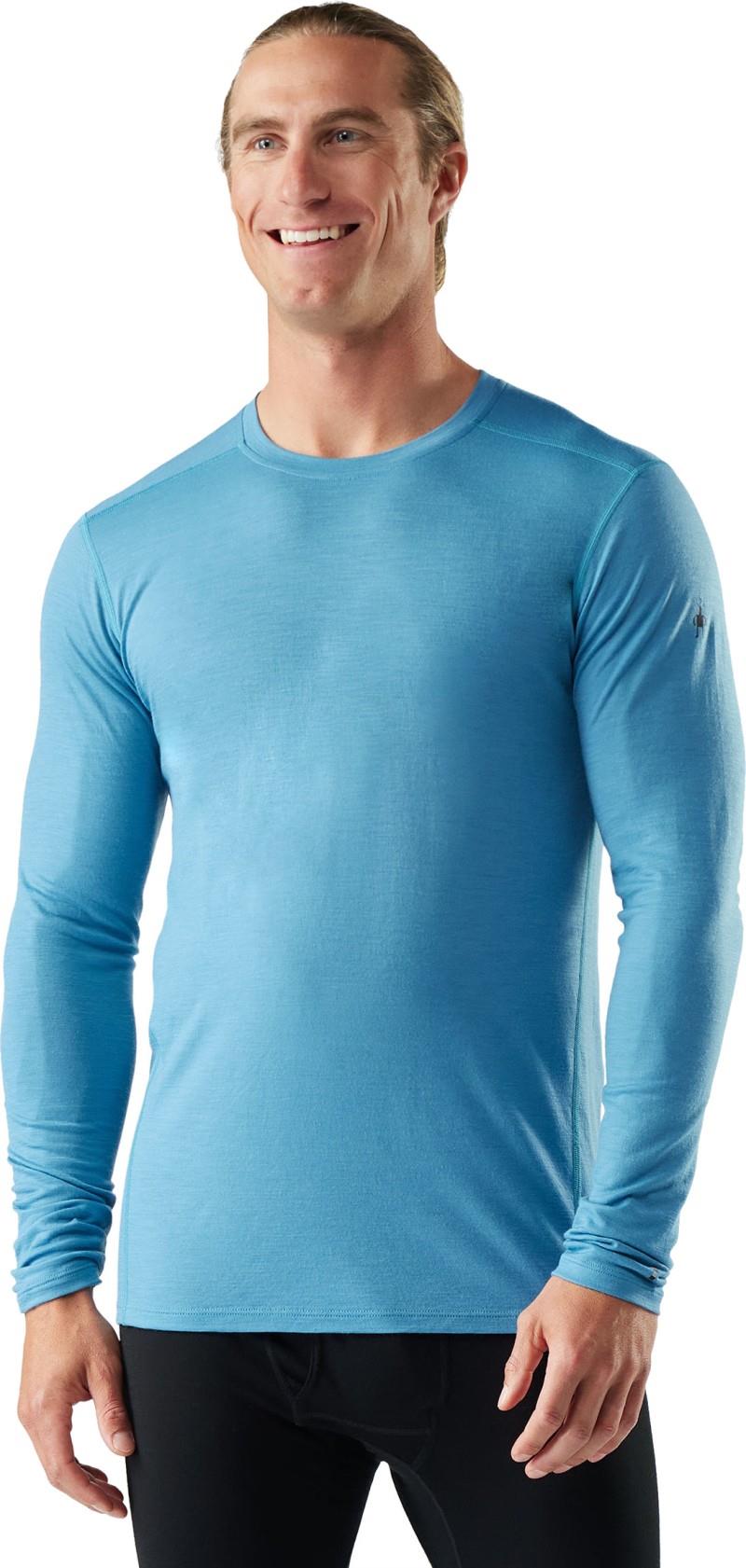 Classic All-Season Merino Base Layer Crew LS - Mens - mineral blue 1